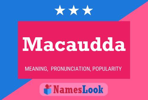 ملصق اسم Macaudda