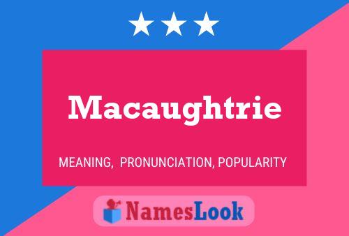 ملصق اسم Macaughtrie