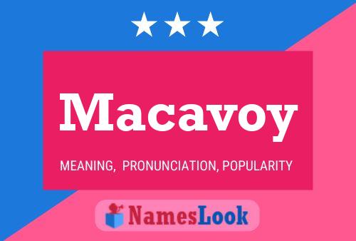 ملصق اسم Macavoy