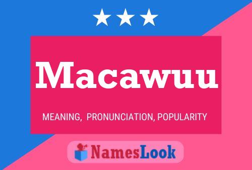 ملصق اسم Macawuu