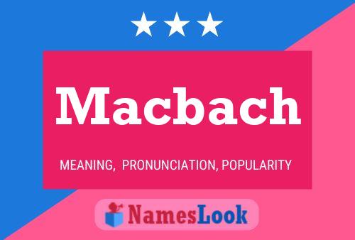 ملصق اسم Macbach