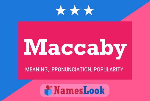 ملصق اسم Maccaby