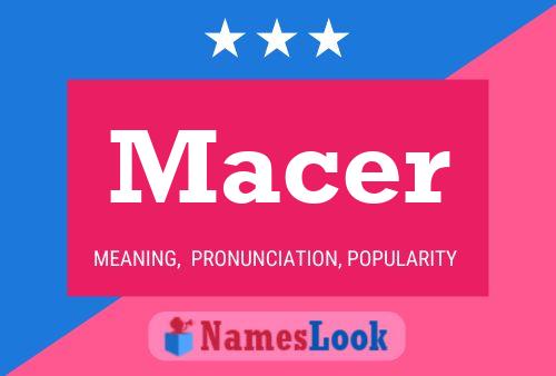 ملصق اسم Macer