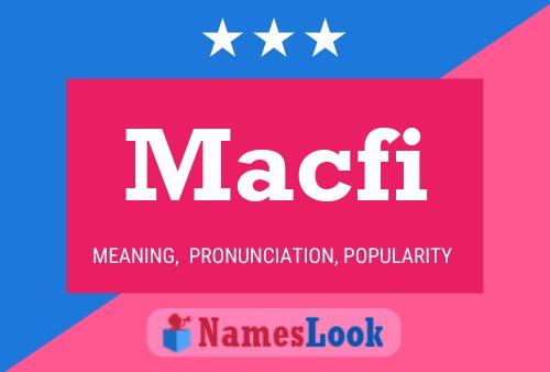 ملصق اسم Macfi