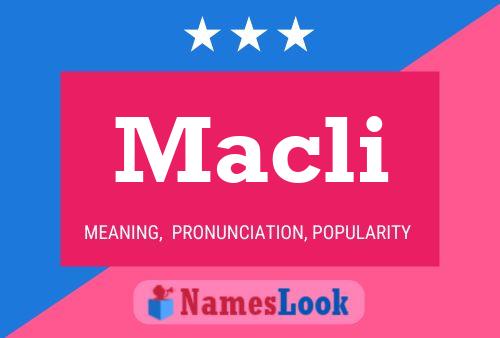 ملصق اسم Macli