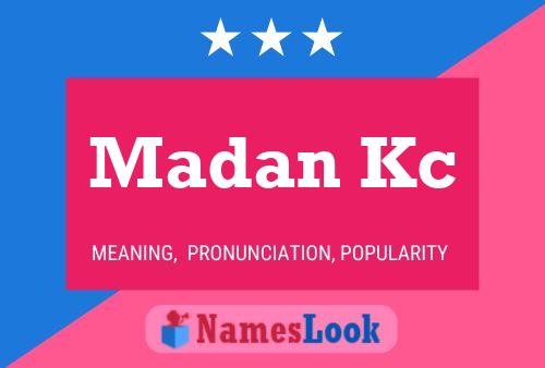 ملصق اسم Madan Kc