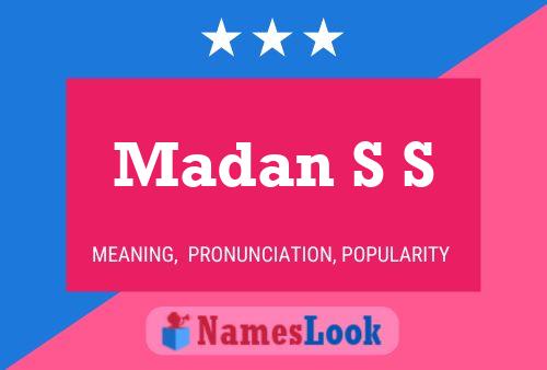 ملصق اسم Madan S S