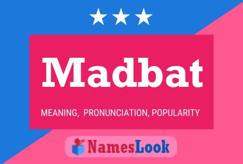 ملصق اسم Madbat