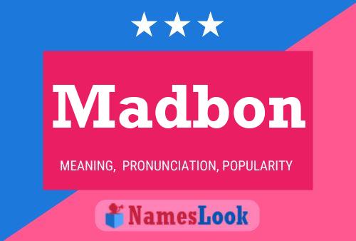 ملصق اسم Madbon