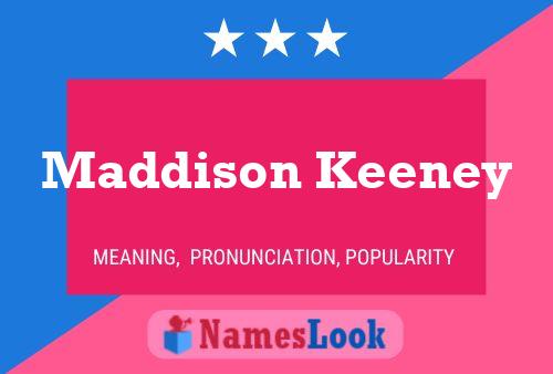 ملصق اسم Maddison Keeney