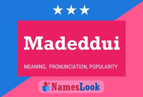 ملصق اسم Madeddui