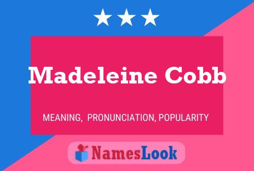 ملصق اسم Madeleine Cobb