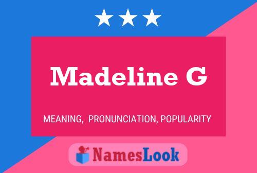 ملصق اسم Madeline G