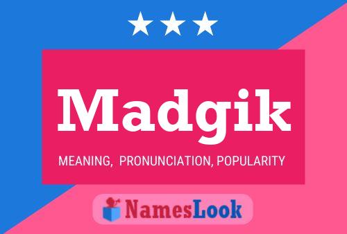 ملصق اسم Madgik