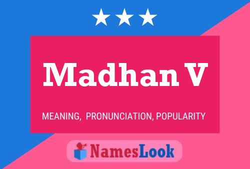 ملصق اسم Madhan V