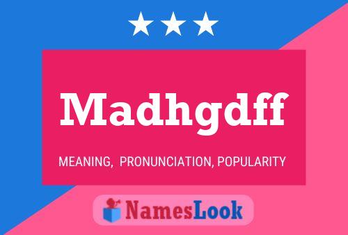 ملصق اسم Madhgdff