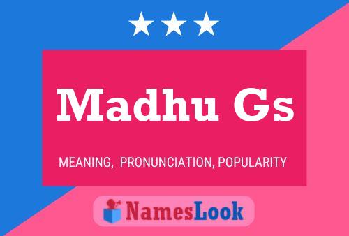 ملصق اسم Madhu Gs