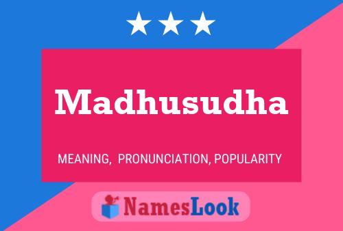 ملصق اسم Madhusudha