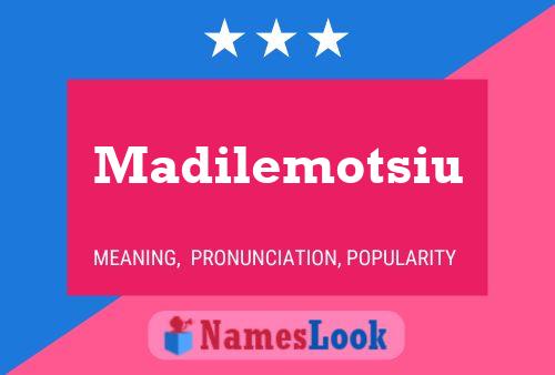 ملصق اسم Madilemotsiu