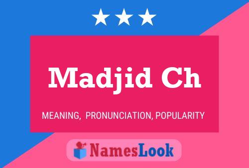 ملصق اسم Madjid Ch