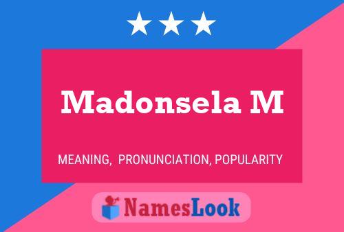 ملصق اسم Madonsela M