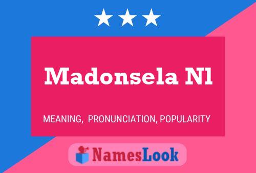 ملصق اسم Madonsela Nl