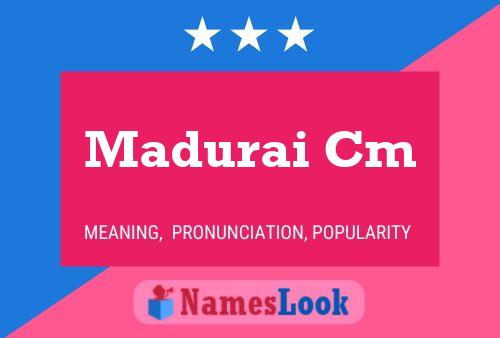 ملصق اسم Madurai Cm