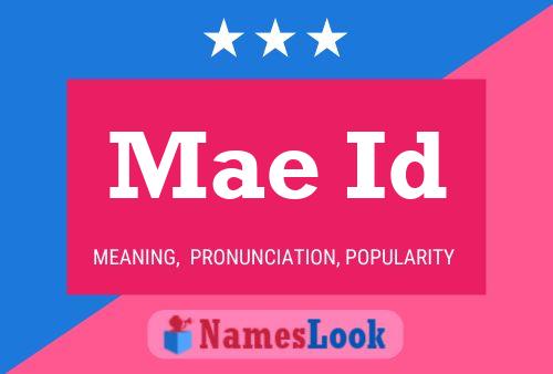 ملصق اسم Mae Id