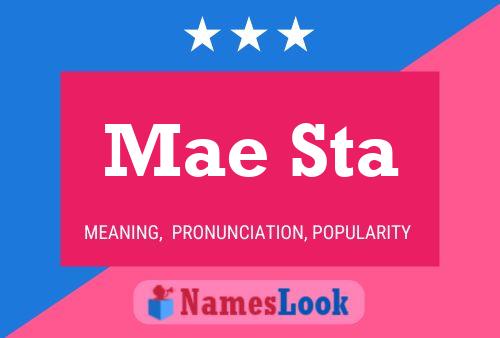 ملصق اسم Mae Sta