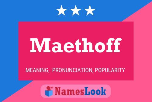 ملصق اسم Maethoff