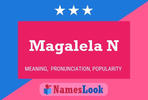 ملصق اسم Magalela N