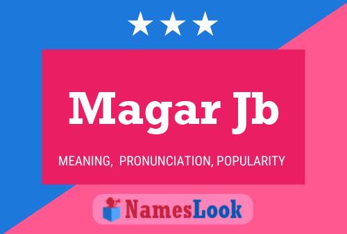 ملصق اسم Magar Jb