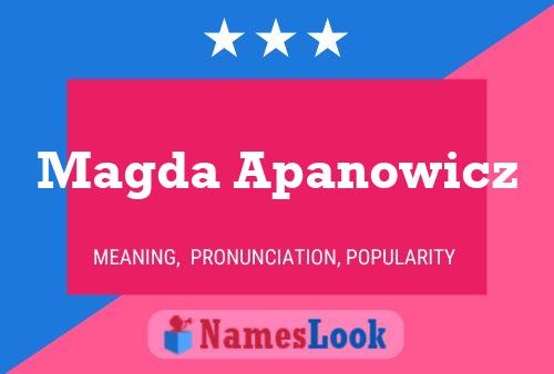 ملصق اسم Magda Apanowicz