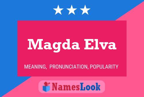 ملصق اسم Magda Elva