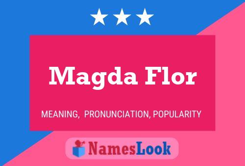 ملصق اسم Magda Flor