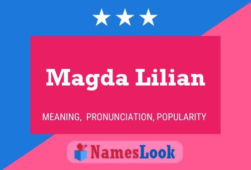 ملصق اسم Magda Lilian