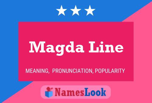 ملصق اسم Magda Line