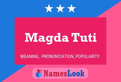 ملصق اسم Magda Tuti