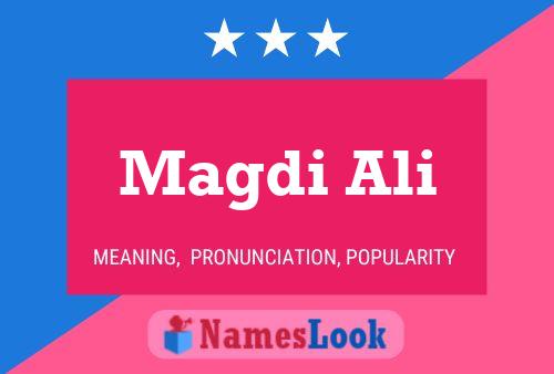 ملصق اسم Magdi Ali