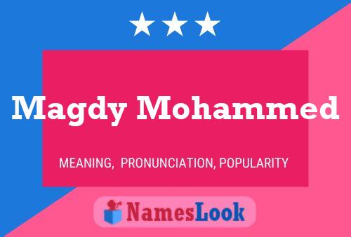 ملصق اسم Magdy Mohammed