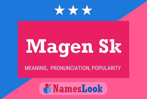 ملصق اسم Magen Sk