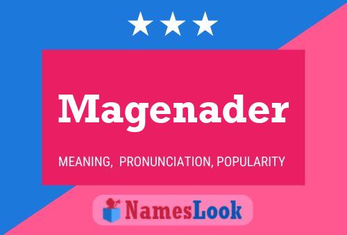 ملصق اسم Magenader