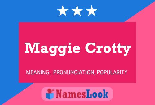 ملصق اسم Maggie Crotty