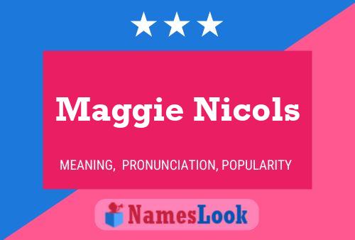 ملصق اسم Maggie Nicols