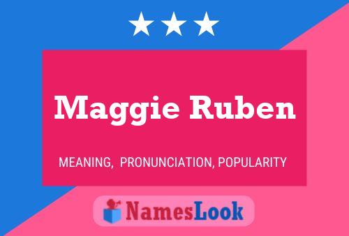 ملصق اسم Maggie Ruben