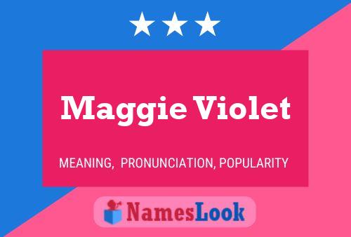 ملصق اسم Maggie Violet