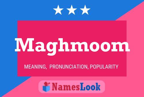 ملصق اسم Maghmoom