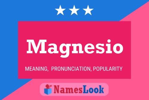 ملصق اسم Magnesio