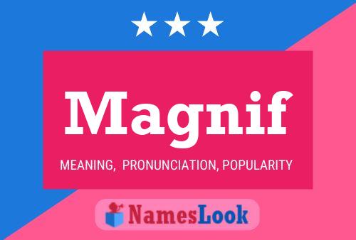 ملصق اسم Magnif