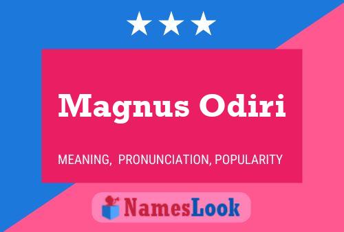 ملصق اسم Magnus Odiri